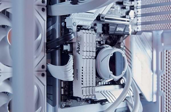 Фото - Память DDR Kingston FURY Beast White DDR5 6400 64GB (2x32GB) (KF564C32BWEK2-64)