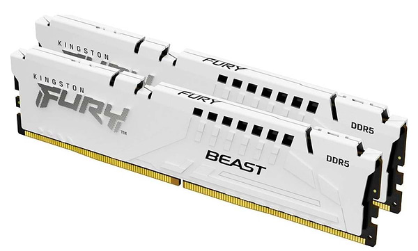 Фото - Память DDR Kingston FURY Beast White DDR5 6400 32GB (2x16GB) (KF564C32BWEK2-32)