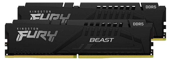 Фото - Память DDR Kingston FURY Beast Black DDR5 6400 32GB (2x16GB) (KF564C32BBEK2-32)