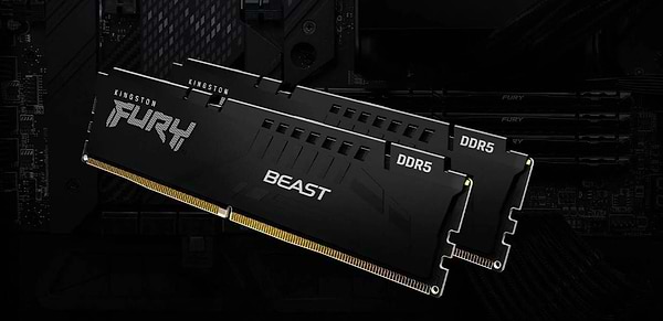 Фото - Память DDR Kingston FURY Beast Black DDR5 6400 32GB (2x16GB) (KF564C32BBEK2-32)