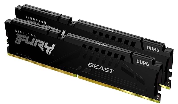 Фото - Память DDR Kingston FURY Beast Black DDR5 6400 32GB (2x16GB) (KF564C32BBEK2-32)