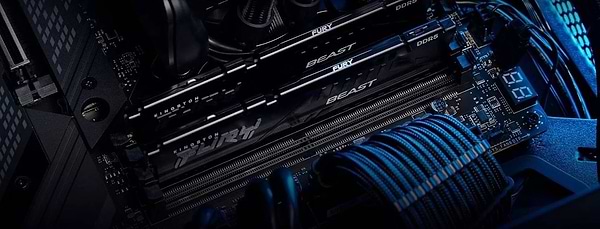 Фото - Память DDR Kingston FURY Beast Black DDR5 6400 32GB (2x16GB) (KF564C32BBEK2-32)