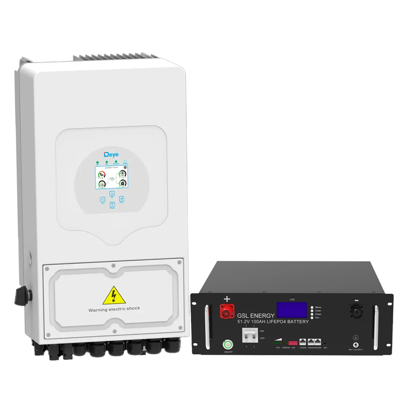 Система хранения энергии Solarverse (1ф, 6kW, 51.2V, 100Ah, LiFePO4) SVR24-1DE6K1-LGS5.12K1-0
