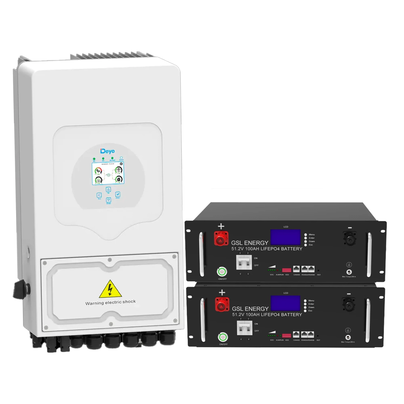 Система хранения энергии Solarverse (1ф, 6kW, 51.2V, 200Ah, LiFePO4) SVR24-1DE6K1-LGS10.24K1-0