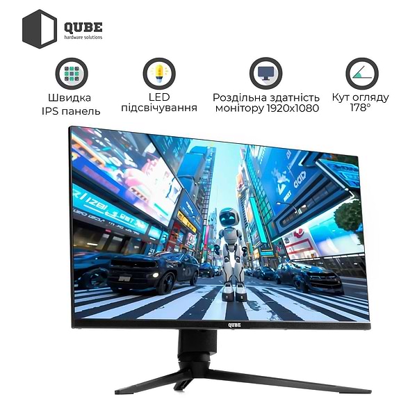 Фото - Монітор ігровий QUBE Overlord G25F360H