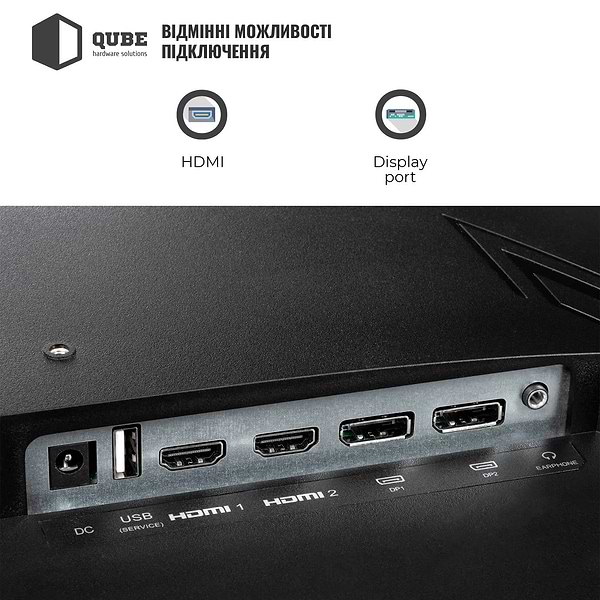 Фото - Монітор ігровий QUBE Overlord G25F360H