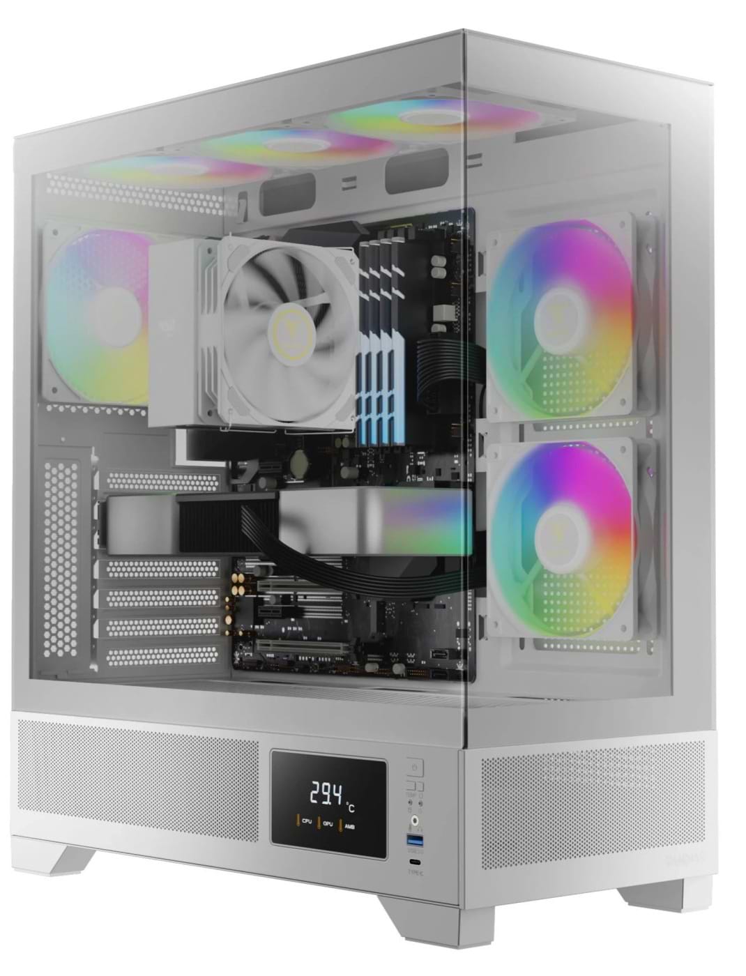 Корпус Gamdias ATLAS M1 WH Mid-Tower (4712960139572)