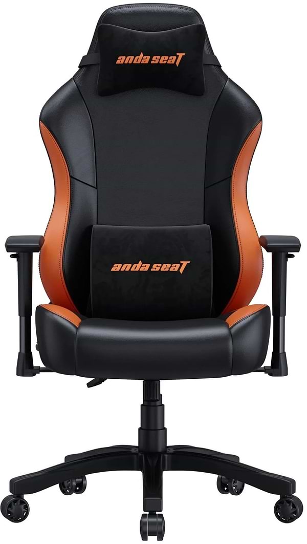 Фото - Крісло для геймерів Anda Seat Luna Size L Black/Orange PVC (AD18-48-BO-PV)