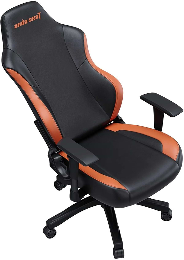 Фото - Крісло для геймерів Anda Seat Luna Size L Black/Orange PVC (AD18-48-BO-PV)