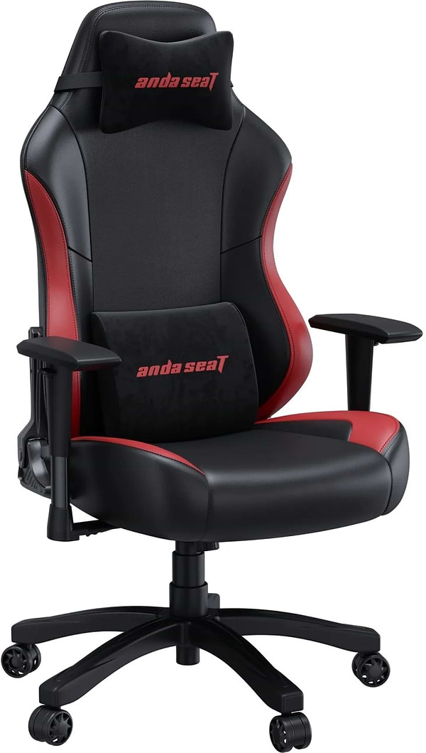 Фото - Крісло для геймерів Anda Seat Luna Size L Black/Red PVC (AD18-48-BR-PV)