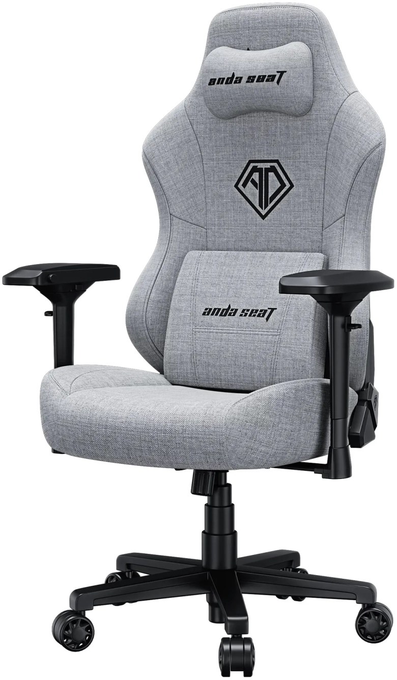 Крісло для геймерів Anda Seat Phantom 3 Pro Size L Grey Fabric (AD18YC-06-G-F) - Фото 1