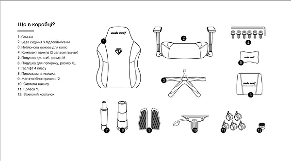 Фото - Кресло для геймеров Anda Seat Phantom 3 Pro Size L Grey Fabric (AD18YC-06-G-F)