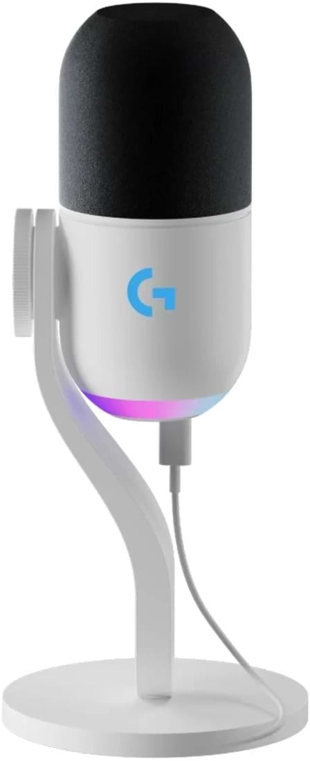 Мікрофон до комп'ютера Logitech G Yeti GX Dynamic RGB Gaming Mic with Lightsync Off-White (988-000576) - Фото 1