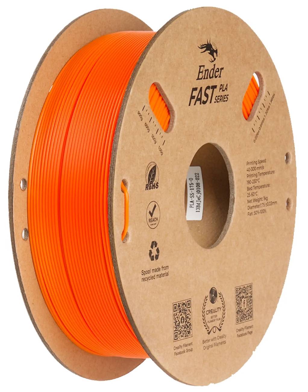 Нитка для PLA-картриджа Creality Fast Filament 1.75 мм (3301010430)