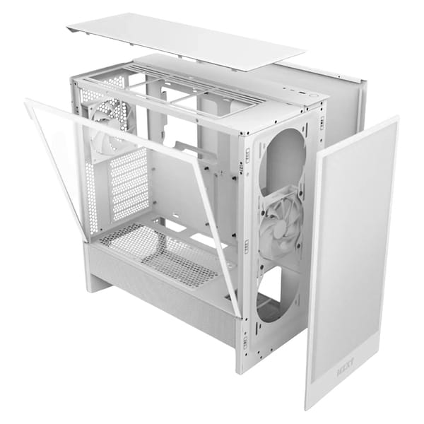 Фото - Корпус NZXT H5 Flow Compact Mid-Tower ATX Case - All White (CC-H52FW-01)