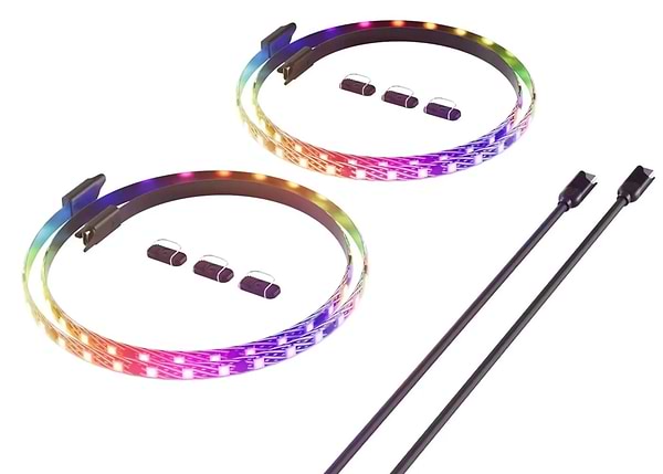 Фото - Світлодіодна стрічка Hyte LS30 LED STRIP 2 PACK RGB 60 см (ACC-HYTE-LS30-B-2)