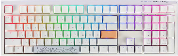 Фото - Клавиатура проводная игровая Ducky One 3 Cherry MX Speed Silver RGB White UA (DKON2108ST-PUAPXPWWWSC1)