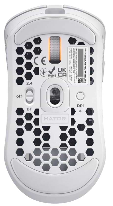Фото - Миша бездротова ігрова Hator Stellar PRO Wireless White (HTM-551)