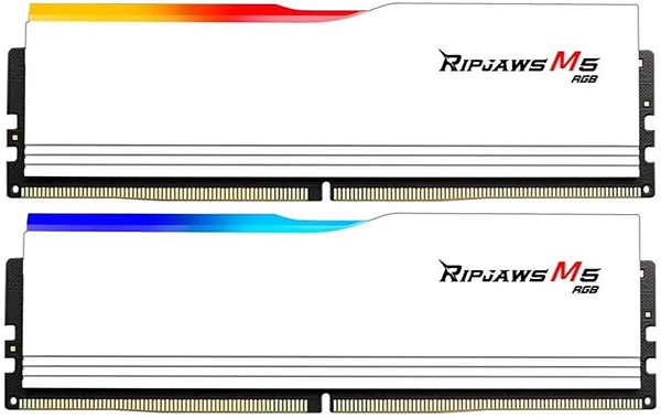 Фото - Память DDR G.Skill Ripjaws M5 RGB White DDR5-6000 32GB (2x16GB) (F5-6000J3636F16GX2-RM5RW)