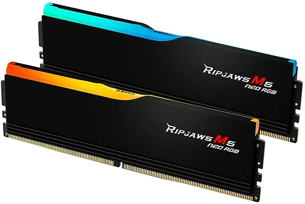 Фото - Память DDR G.Skill Ripjaws M5 Neo RGB Black DDR5-6000 32GB (2x16GB) (F5-6000J3636F16GX2-RM5NRK)