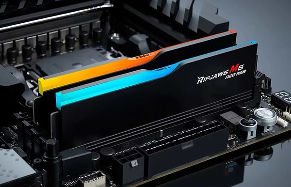 Фото - Память DDR G.Skill Ripjaws M5 Neo RGB Black DDR5-6400 32GB (2x16GB) (F5-6400J3240G16GX2-RM5NRK)