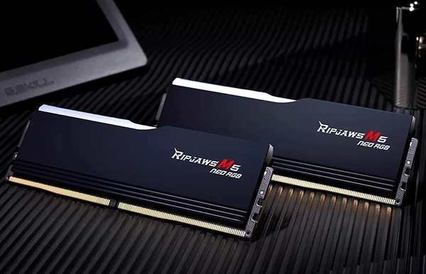 Фото - Память DDR G.Skill Ripjaws M5 Neo RGB Black DDR5-6400 32GB (2x16GB) (F5-6400J3240G16GX2-RM5NRK)