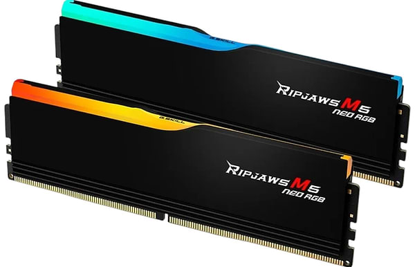 Фото - Память DDR G.Skill Ripjaws M5 Neo RGB Black DDR5-6400 32GB (2x16GB) (F5-6400J3240G16GX2-RM5NRK)