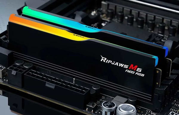 Фото - Память DDR G.Skill Ripjaws M5 Neo RGB Black DDR5-6400 32GB (2x16GB) (F5-6400J3240G16GX2-RM5NRK)