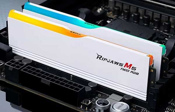 Фото - Память DDR G.Skill Ripjaws M5 Neo RGB White DDR5-6400 32GB (2x16GB) (F5-6400J3240G16GX2-RM5NRW)