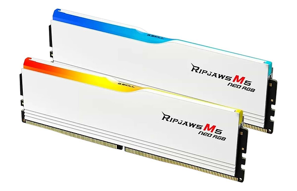 Фото - Память DDR G.Skill Ripjaws M5 Neo RGB White DDR5-6400 32GB (2x16GB) (F5-6400J3240G16GX2-RM5NRW)