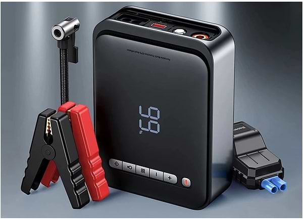 Фото - Пускозарядний пристрій Baseus Super Energy 2-in-1 Jump Starter 1000А Black + Автокомпресор (CGCN000001)