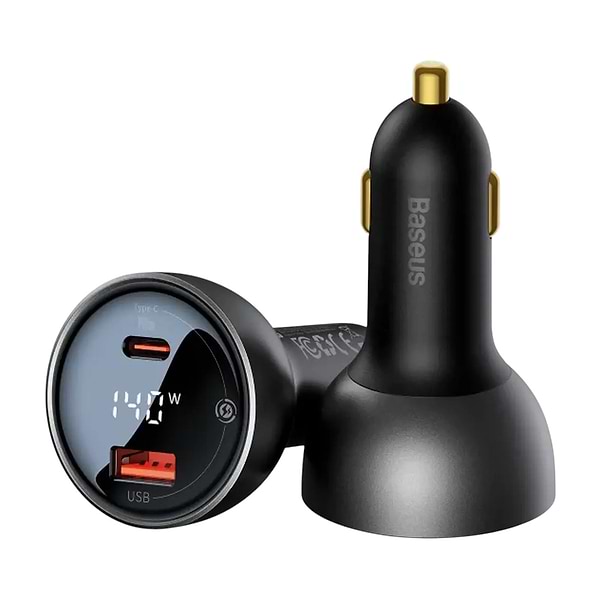 Фото - Автомобільний зарядний пристрій Baseus Superme Series Dual-port Car Charger 140W (CGZX070001)