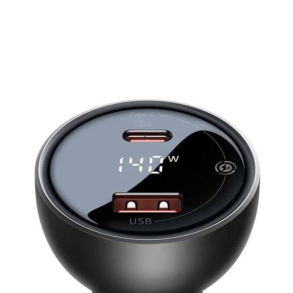 Фото - Автомобільний зарядний пристрій Baseus Superme Series Dual-port Car Charger 140W (CGZX070001)