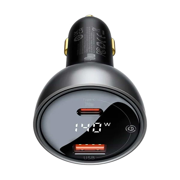 Фото - Автомобільний зарядний пристрій Baseus Superme Series Dual-port Car Charger 140W (CGZX070001)