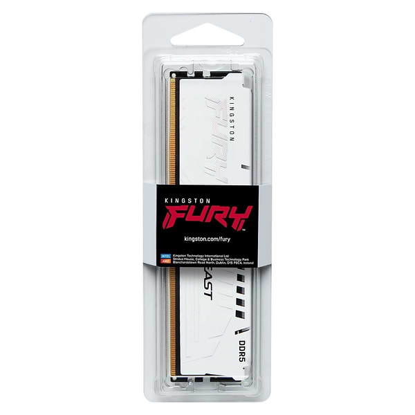 Фото - Память DDR Kingston FURY Beast White DDR5-6000 16GB CL30-36-36 1.4V XMP (KF560C30BW-16)