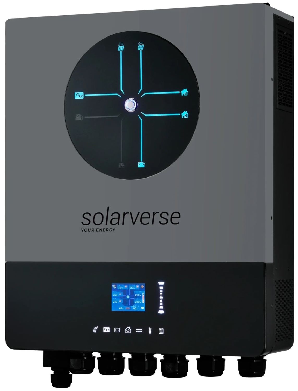 Інвертор автономний сонячний Solarverse Ampere Double (1ф, 8kW, 48V) (SV8048AD)