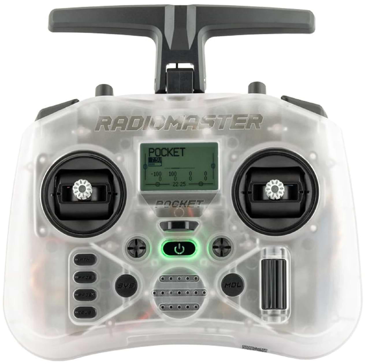 Пульт для квадрокоптера Radiomaster Pocket ExpressLRS Edge TX M2, прозорий (HP0157.0053-M2) - Фото 1