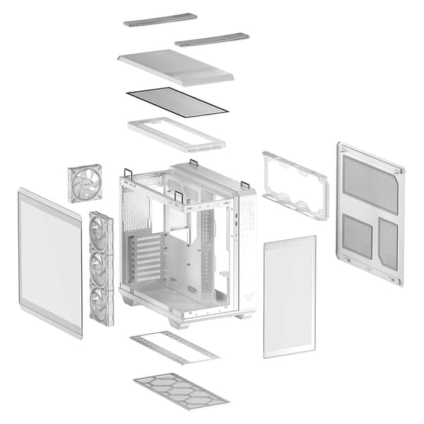 Фото - Корпус Asus GT502 TUF GAMING HORIZON TG ARGB WHITE (90DC0093-B19010)