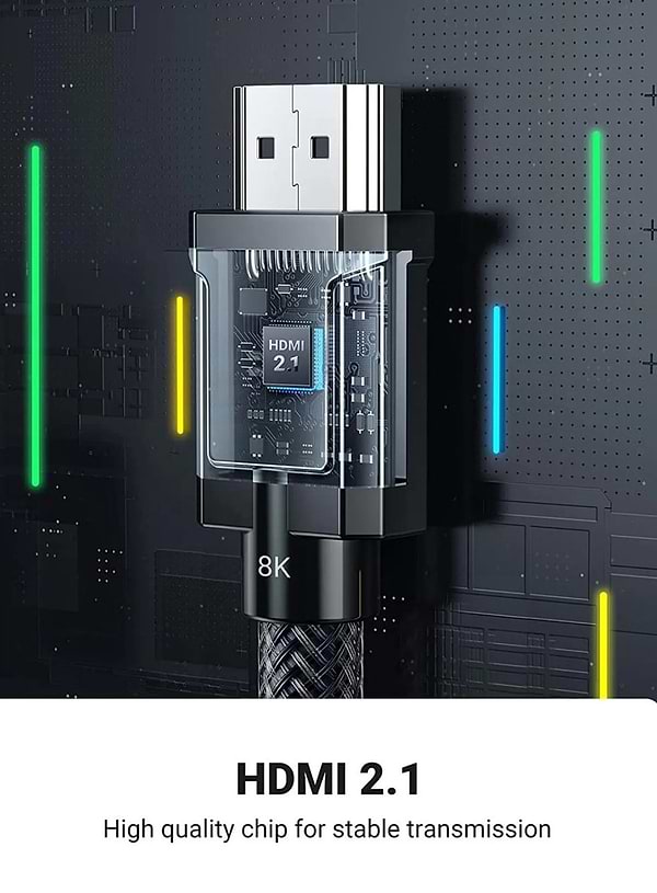 Фото - Кабель HDMI UGREEN HD135 HDMI - HDMI 8K 3m Gray (80602)