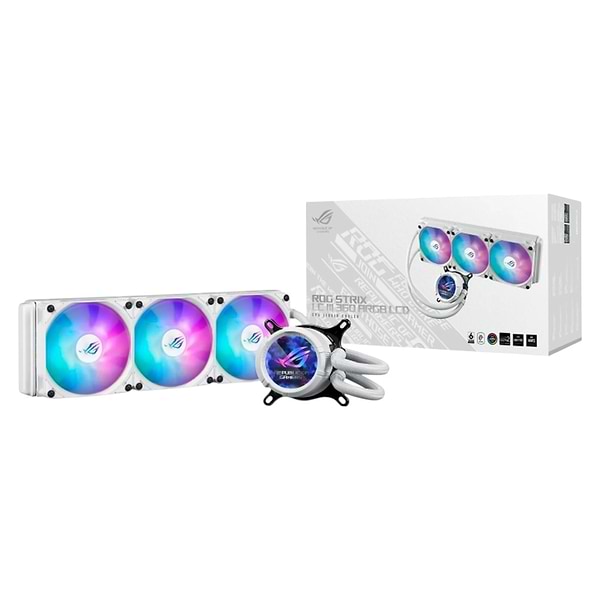 Фото - Водяная система охлаждения Asus ROG Strix LC III 60 ARGB LCD White (90RC00W2-M0UAY0)