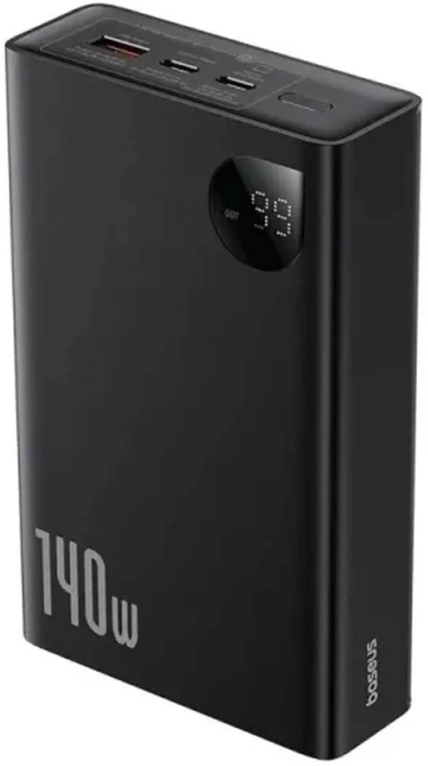 Батарея мобільна Baseus Adaman 24000mAh 140W USB-A+2xUSB-C + кабель USB-C Cluster Black (P10021508113-00) - Фото 1