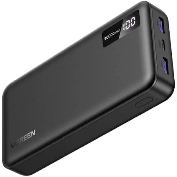 Фото - Батарея мобільна UGREEN PB312 20000mAh 20W 2xUSB-A+USB-C PD Black (25683)