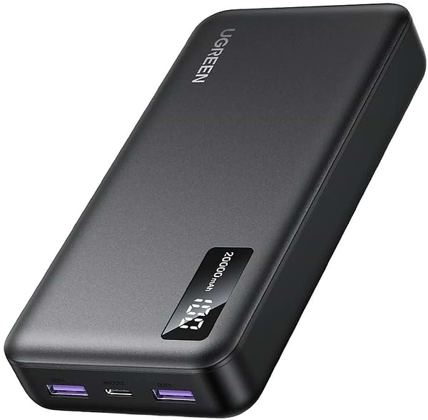 Фото - Батарея мобільна UGREEN PB312 20000mAh 20W 2xUSB-A+USB-C PD Black (25683)