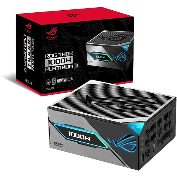Фото - Блок питания для ПК Asus ROG THOR 1000W 80+ Platinum (ROG-THOR-1000P3-GAMING)
