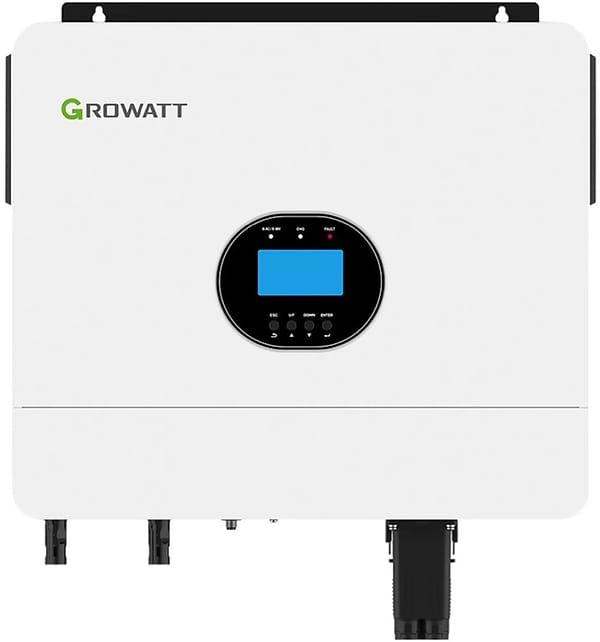 Фото - Инвертор автономный солнечный Growatt SPF 6000 ES Plus 6kW 48V 2 MPPT 230V 1-ph (SPF6000ESPLUS)