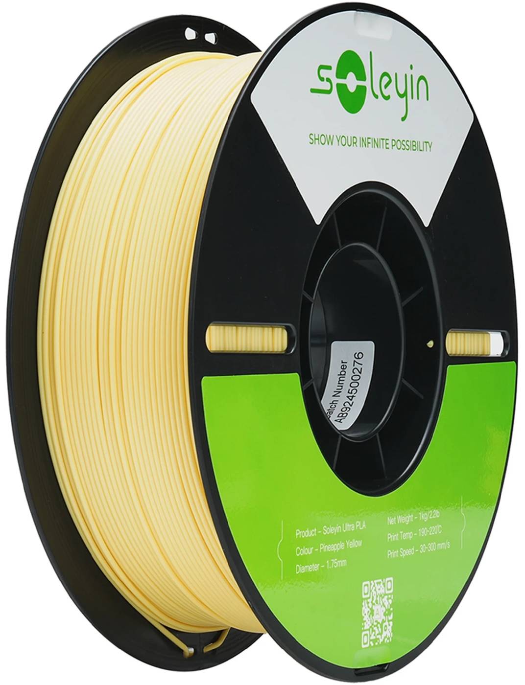 Нитка для PLA-картриджа Creality ULTRA Filament Soleyi 1.75мм ананасово-желтый (3301010605) - Фото 1