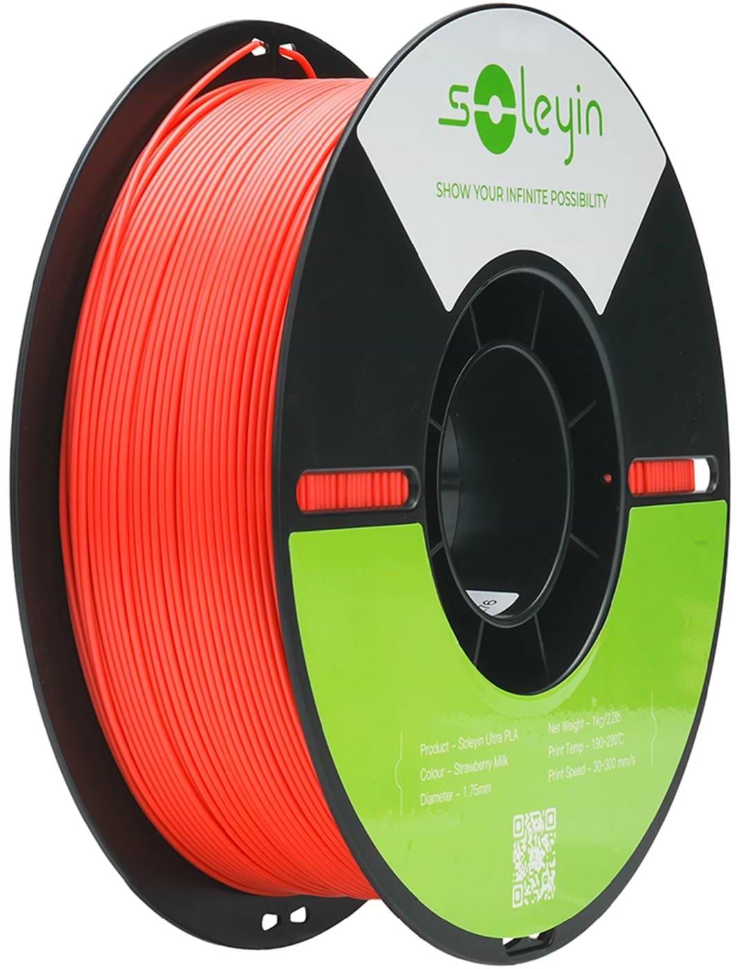 Нитка для PLA-картриджа Creality ULTRA Filament Soleyi 1.75мм клубнично-молочный (3301010602)