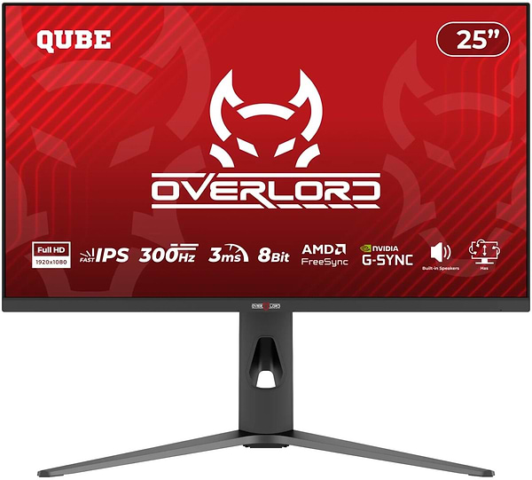 Фото - Монитор игровой QUBE Overlord G25F300H Фото - Монитор игровой QUBE Overlord G25F300H