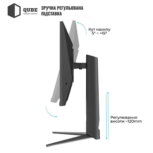 Фото - Монитор игровой QUBE Overlord G25F300H