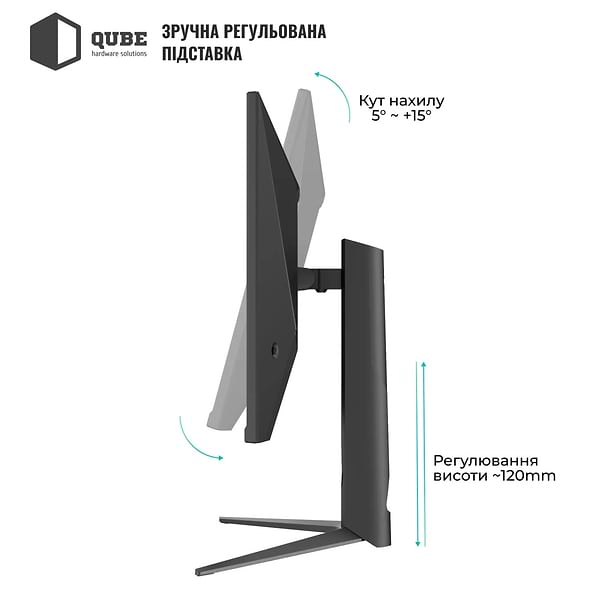 Фото - Монітор ігровий QUBE Overlord G27Q300H
